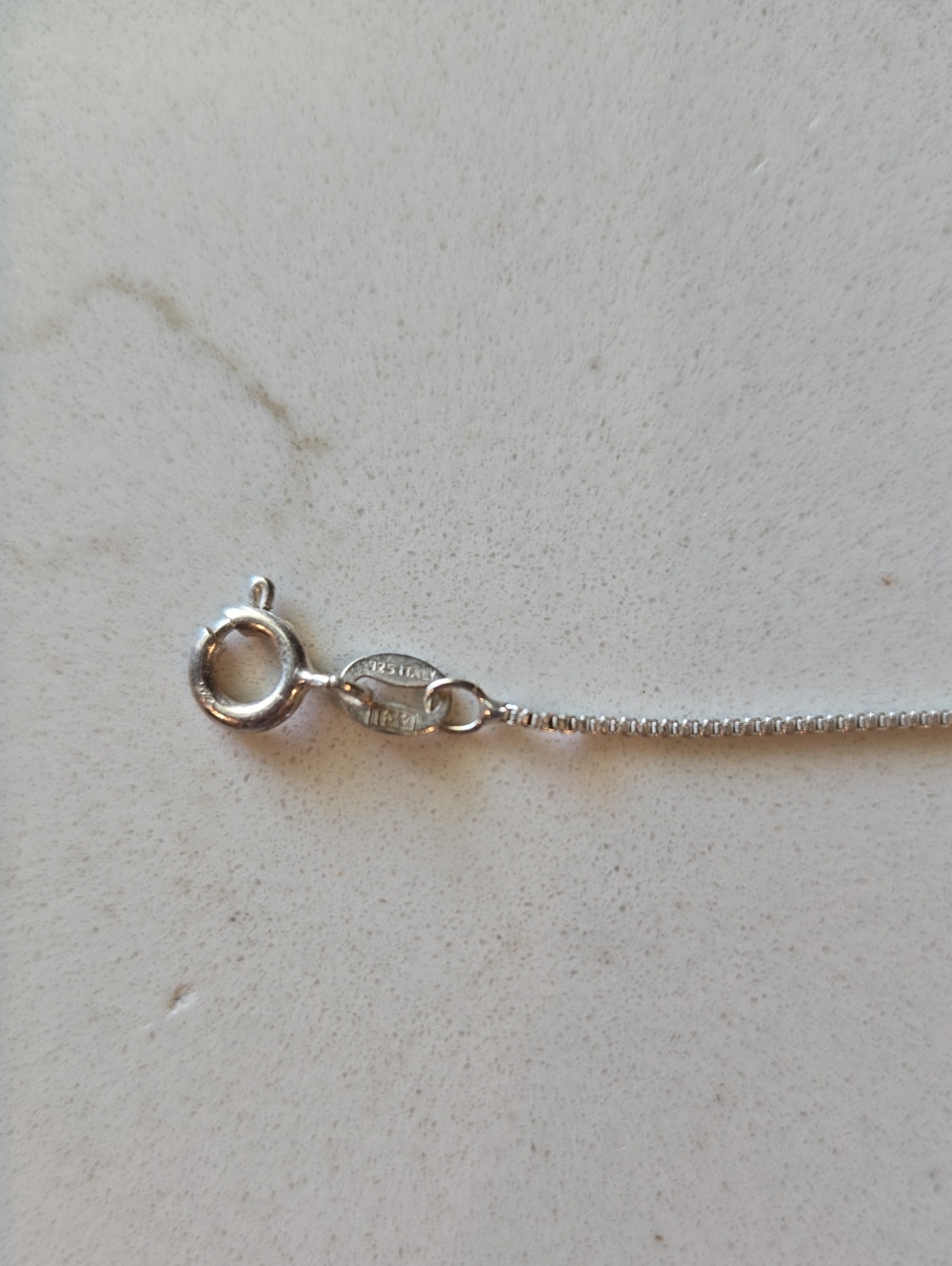 20" Sterling Silver Box Chain Necklace - Silver